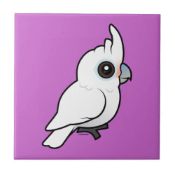 Birdorable Tanimbar Corella Small Ceremic Tile (4.25