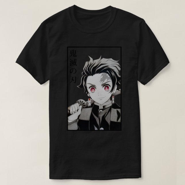 Tanjiro Demon Slayer Kimetsu No Yaiba Anime T-Shirt (Design Front)