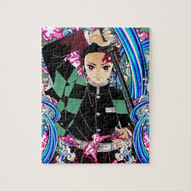 Tanjiro Kamado Jigsaw Puzzle (Vertical)