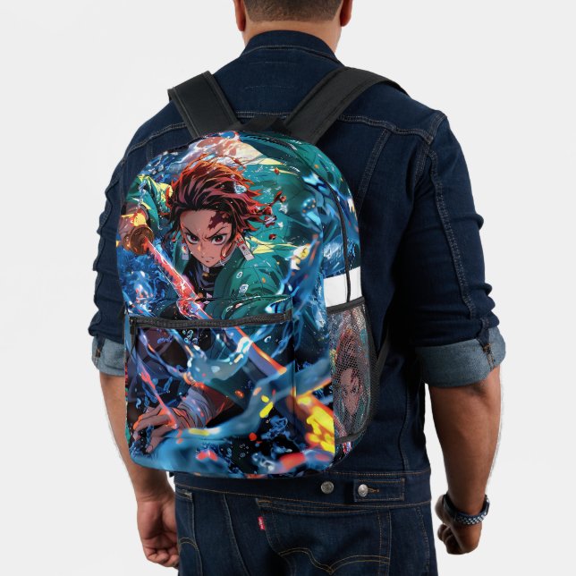 Tanjiro the best Japanese anime  Printed Backpack (Insitu (Model))