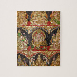TANJORE PAINTING ASHTALAKSHMI SOUTH INDIA JIGSAW PUZZLE