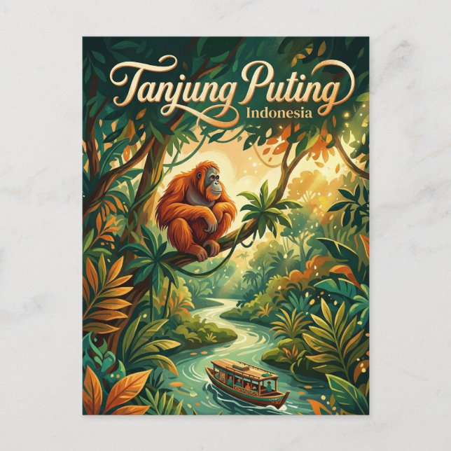 Tanjung Puting National Park Indonesia Postcard (Front)