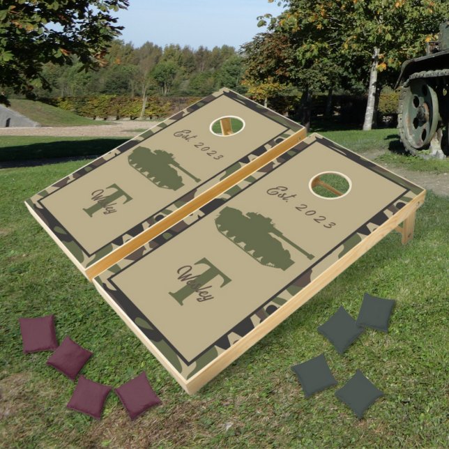 Tank and Camo Cornhole Set (Creator Uploaded)