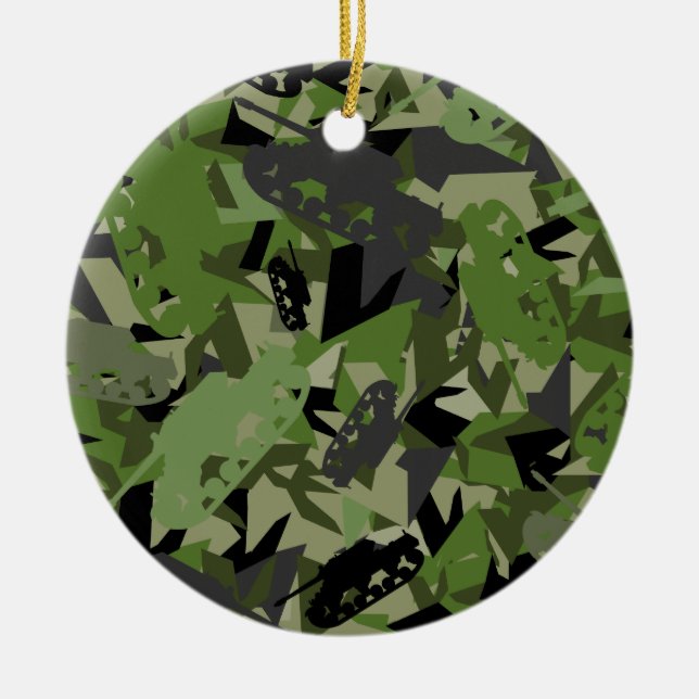 Tank Army Camouflage Ornament (Front)