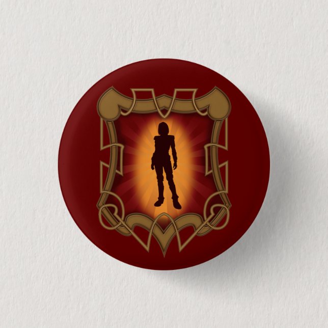 Tank Badge Pinback Button (Front)