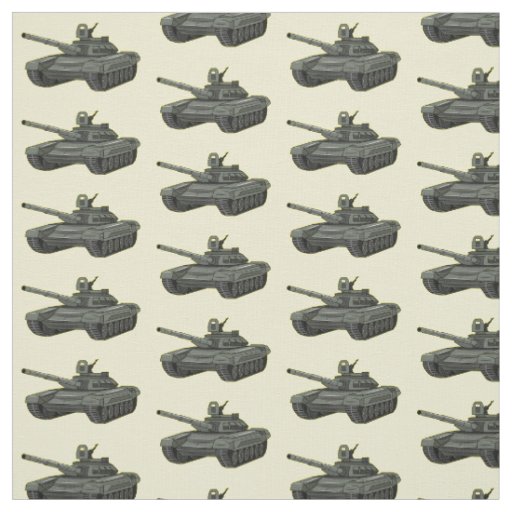 Tank cartoon illustration fabric