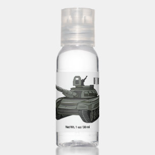 Tank cartoon illustration hand sanitizer