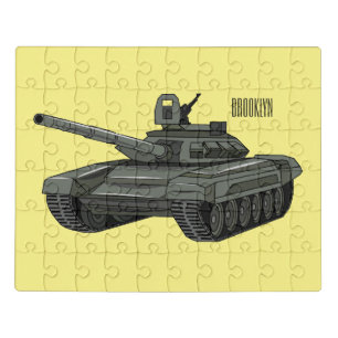 Tank cartoon illustration jigsaw puzzle