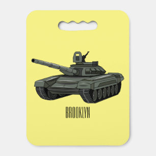 Tank cartoon illustration seat cushion