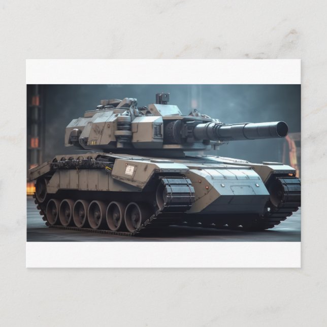 Tank from an alternate reality postcard (Front)