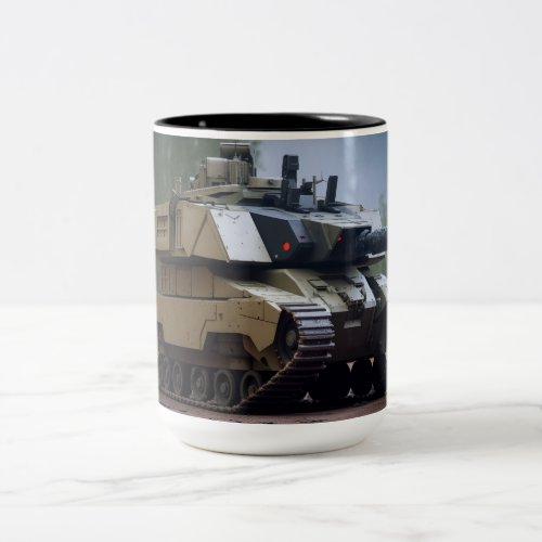 Tank from an alternate reality Two_Tone coffee mug
