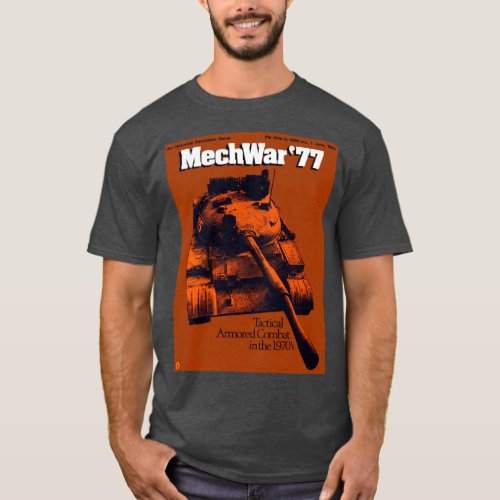 tank game shirt MechWar 77 vintage 1970s wargame