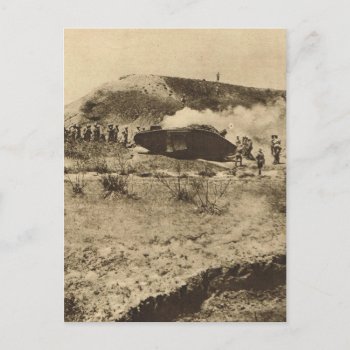 Tank In The Somme  France Postcard by windsorarts at Zazzle