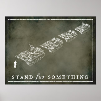 Tank Man "Stand" Customizable Posters