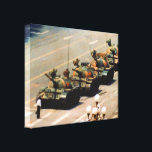 Tank Man Wrapped Canvas<br><div class="desc">Tank Man (AKA The Unknown Rebel) was the anonymous hero who was seen during the protests at Beijing's Tienanmen Square on June 5, 1989 stopping Chinese T59 tanks as they rolled down Chang'an Avenue. No one knows what happened to Tank Man. Many think he was dragged off by Chinese secret...</div>