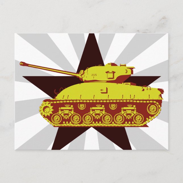 Tank Postcard (starburst) (Front)