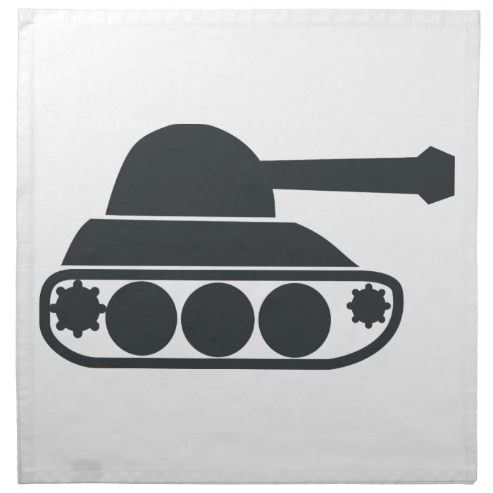 Tank Silhouette Cloth Napkin