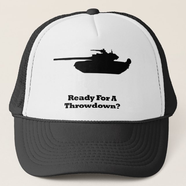 Tank Throwdown Trucker Hat (Front)