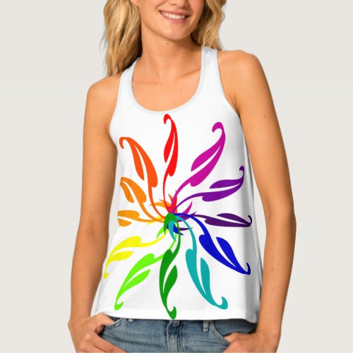 Tank top ao _ Color Wheel Leaves