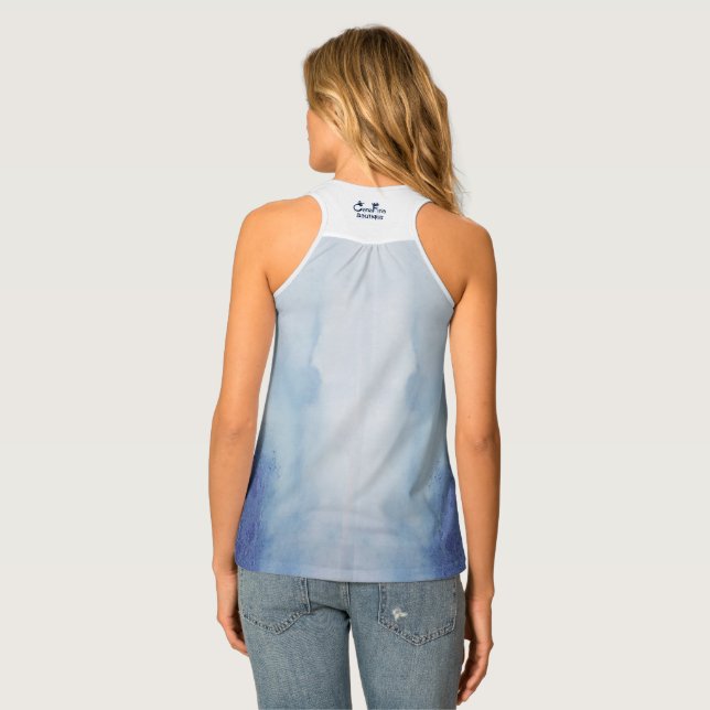 Tank Top (Hand-painted Design) (Back Full)