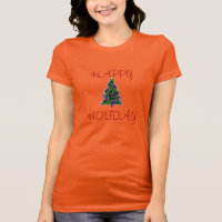 TANK TOP HAPPY HOLIDAY W/TREE WOMENS