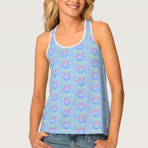 Tank Top _ Three Rings in Rainbow Colo