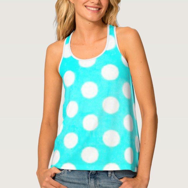 Tank Top VEST WOMENS DOT DESIGN STYLE (Front)