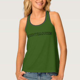 TANK TOP vest womens Green Tea Queen style design