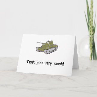 Tank you very much! thank you card