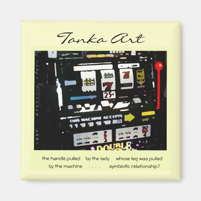 Tanka Art Slot Machine Magnet (Front)