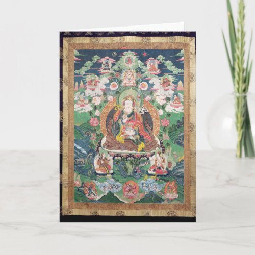 Tanka of Padmasambhava c749 AD Card