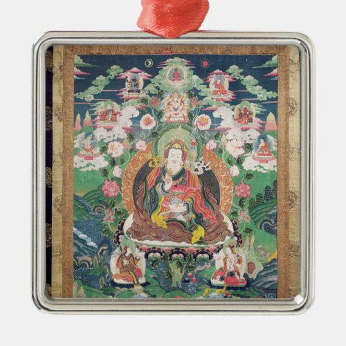 Tanka of Padmasambhava c749 AD Metal Ornament