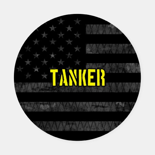 Tanker Subdued American Flag Coaster Set