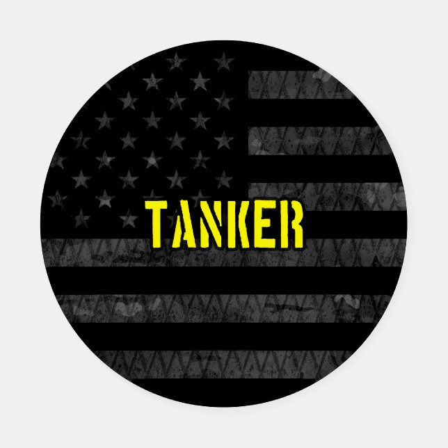 Tanker Subdued American Flag Coaster Set (Single)