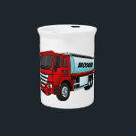 Tanker truck fuel transport cartoon illustration beverage pitcher<br><div class="desc">For fans of fuel trucks! This truck is drawn in fun cartoon illustration style.</div>