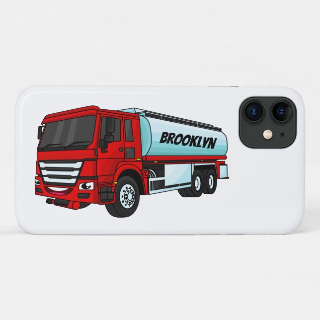 Tanker truck fuel transport cartoon illustration  Case-Mate iPhone case (Back (Horizontal))