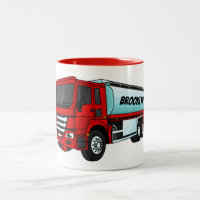 Tanker truck fuel transport cartoon illustration