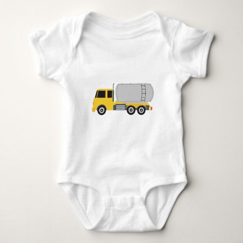 Tanker Truck Transportation Trucks Baby Bodysuit