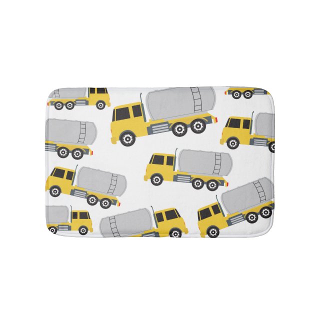 Tanker Truck Transportation Trucks Bath Mat (Front)