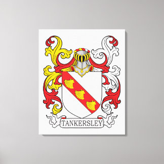 Tankersley Family Crest Canvas Print
