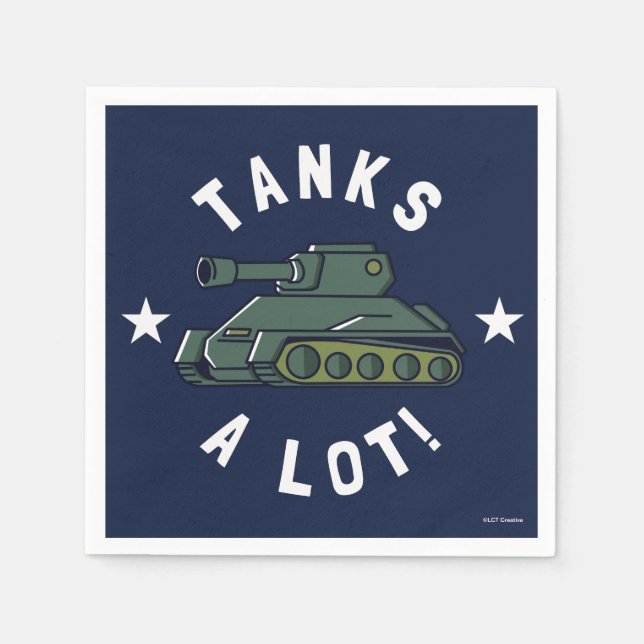 Tanks A Lot Napkins (Front)