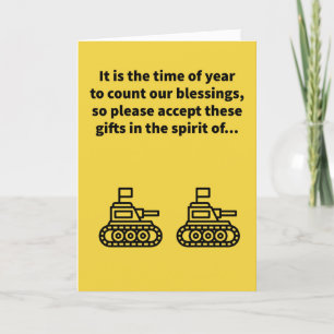 Tanks Giving - Thanksgiving Card