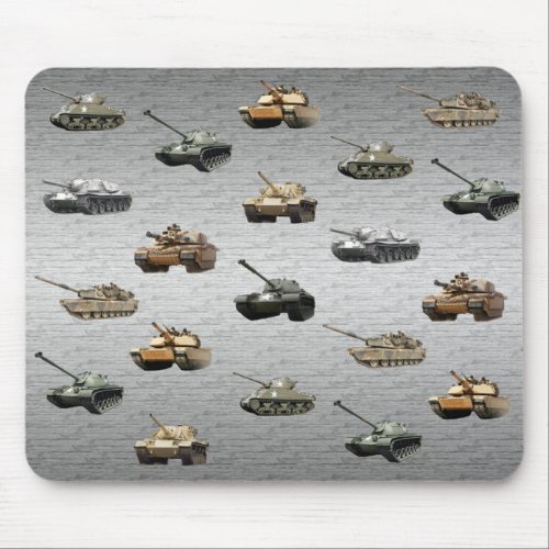 Tanks of the US Military Mouse Pad