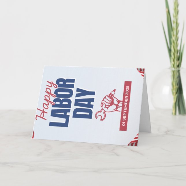 Tankyou cards Labor day  (Front)