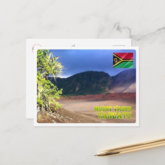Tanna Island - Mount Yasur - Vanuatu - Postcard (Front/Back In Situ)