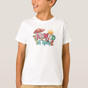 Tanned and Tipsy Fun Summer Beach Vibes Shirt