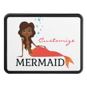 Tanned Brunette Mermaid Thunder_Cove Hitch Cover