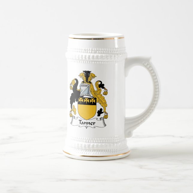 Tanner Family Crest Beer Stein (Right)