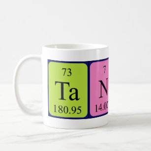 Tanner periodic table name mug