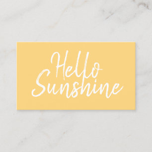 Tanning / beauty salon modern minimalist business card